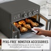 image:imageMartha Stewart French Door Air Fryer Toaster Oven Combo 34QT Countertop Convection 12in1 Bake Broil Roast Fits 12 PizzaDehydrate5 Accessories Air Fry Basket Stainless Steel Linen CreamCaviar Gray